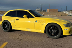2001 BMW Z3 Coupe in Dakar Yellow 2 over Extended Dream Red