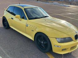 2001 BMW Z3 Coupe in Dakar Yellow 2 over Extended Dream Red
