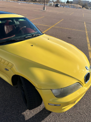 2001 BMW Z3 Coupe in Dakar Yellow 2 over Extended Dream Red
