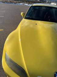 2001 BMW Z3 Coupe in Dakar Yellow 2 over Extended Dream Red