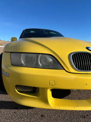 2001 BMW Z3 Coupe in Dakar Yellow 2 over Extended Dream Red