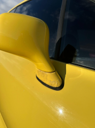 2001 BMW Z3 Coupe in Dakar Yellow 2 over Extended Dream Red