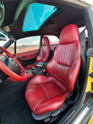 2001 BMW Z3 Coupe in Dakar Yellow 2 over Extended Dream Red