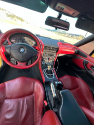 2001 BMW Z3 Coupe in Dakar Yellow 2 over Extended Dream Red