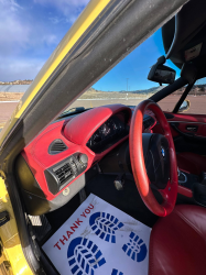 2001 BMW Z3 Coupe in Dakar Yellow 2 over Extended Dream Red