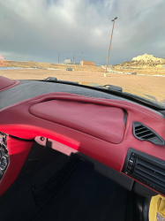 2001 BMW Z3 Coupe in Dakar Yellow 2 over Extended Dream Red