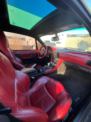 2001 BMW Z3 Coupe in Dakar Yellow 2 over Extended Dream Red