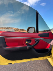 2001 BMW Z3 Coupe in Dakar Yellow 2 over Extended Dream Red