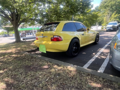 2001 BMW Z3 Coupe in Dakar Yellow 2 over Extended Dream Red