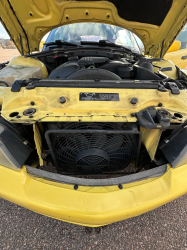 2001 BMW Z3 Coupe in Dakar Yellow 2 over Extended Dream Red