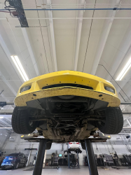 2001 BMW Z3 Coupe in Dakar Yellow 2 over Extended Dream Red