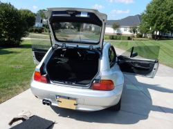 2001 BMW Z3 Coupe in Titanium Silver Metallic over Extended Black