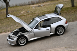 2001 BMW Z3 Coupe in Titanium Silver Metallic over Extended Black