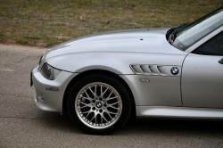 2001 BMW Z3 Coupe in Titanium Silver Metallic over Extended Black