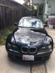 2001 BMW Z3 Coupe in Jet Black 2 over E36 Sand Beige