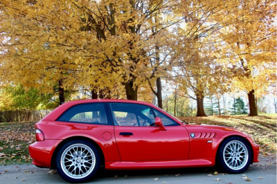 2001 BMW Z3 Coupe in Hell Red 2 over Extended Walnut