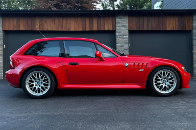 2001 BMW Z3 Coupe in Hell Red 2 over Extended Walnut