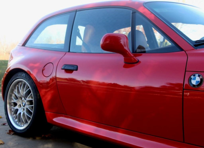 2001 BMW Z3 Coupe in Hell Red 2 over Extended Walnut