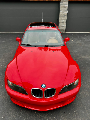 2001 BMW Z3 Coupe in Hell Red 2 over Extended Walnut