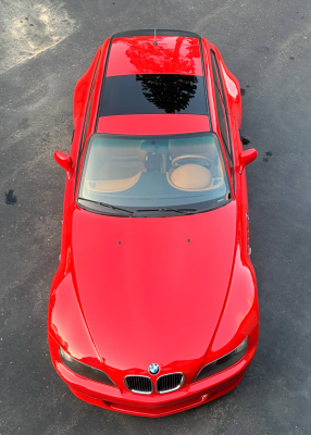 2001 BMW Z3 Coupe in Hell Red 2 over Extended Walnut