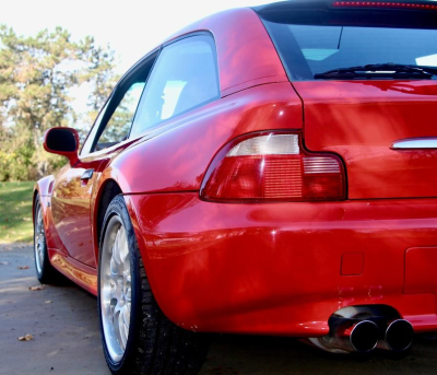 2001 BMW Z3 Coupe in Hell Red 2 over Extended Walnut