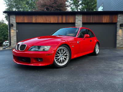 2001 BMW Z3 Coupe in Hell Red 2 over Extended Walnut