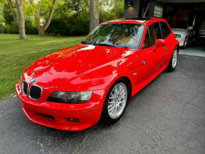2001 BMW Z3 Coupe in Hell Red 2 over Extended Walnut