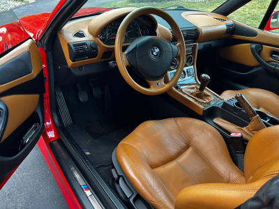 2001 BMW Z3 Coupe in Hell Red 2 over Extended Walnut