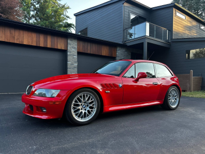 2001 BMW Z3 Coupe in Hell Red 2 over Extended Walnut