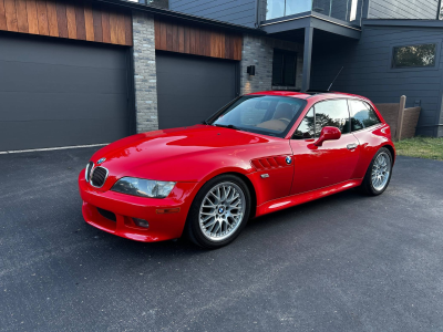 2001 BMW Z3 Coupe in Hell Red 2 over Extended Walnut