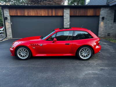 2001 BMW Z3 Coupe in Hell Red 2 over Extended Walnut