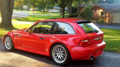 2001 BMW Z3 Coupe in Hell Red 2 over Extended Walnut