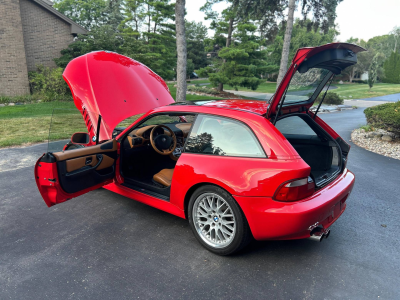 2001 BMW Z3 Coupe in Hell Red 2 over Extended Walnut