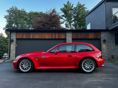 2001 BMW Z3 Coupe in Hell Red 2 over Extended Walnut