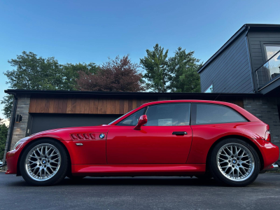 2001 BMW Z3 Coupe in Hell Red 2 over Extended Walnut