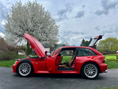 2001 BMW Z3 Coupe in Hell Red 2 over Extended Walnut
