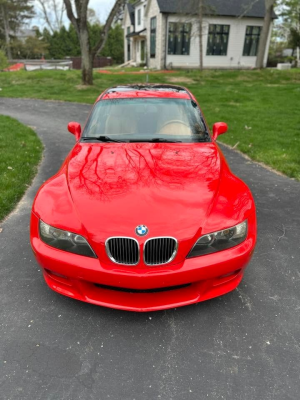 2001 BMW Z3 Coupe in Hell Red 2 over Extended Walnut