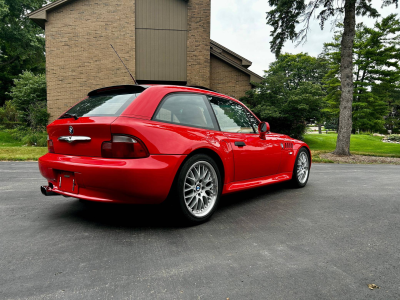 2001 BMW Z3 Coupe in Hell Red 2 over Extended Walnut