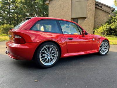 2001 BMW Z3 Coupe in Hell Red 2 over Extended Walnut