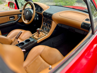2001 BMW Z3 Coupe in Hell Red 2 over Extended Walnut