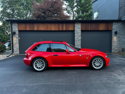 2001 BMW Z3 Coupe in Hell Red 2 over Extended Walnut
