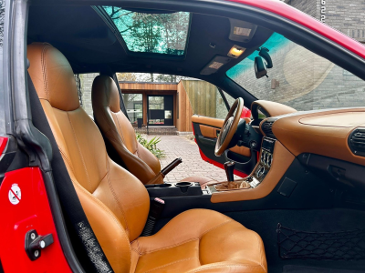 2001 BMW Z3 Coupe in Hell Red 2 over Extended Walnut