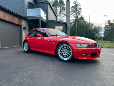 2001 BMW Z3 Coupe in Hell Red 2 over Extended Walnut