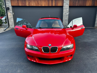 2001 BMW Z3 Coupe in Hell Red 2 over Extended Walnut