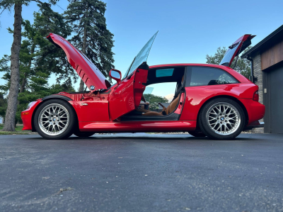 2001 BMW Z3 Coupe in Hell Red 2 over Extended Walnut
