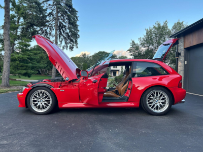 2001 BMW Z3 Coupe in Hell Red 2 over Extended Walnut