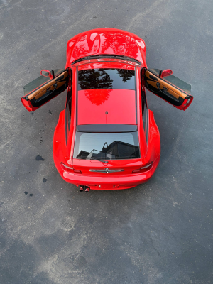 2001 BMW Z3 Coupe in Hell Red 2 over Extended Walnut
