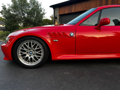 2001 BMW Z3 Coupe in Hell Red 2 over Extended Walnut