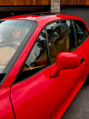 2001 BMW Z3 Coupe in Hell Red 2 over Extended Walnut