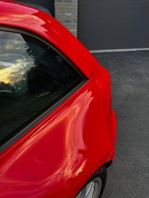 2001 BMW Z3 Coupe in Hell Red 2 over Extended Walnut